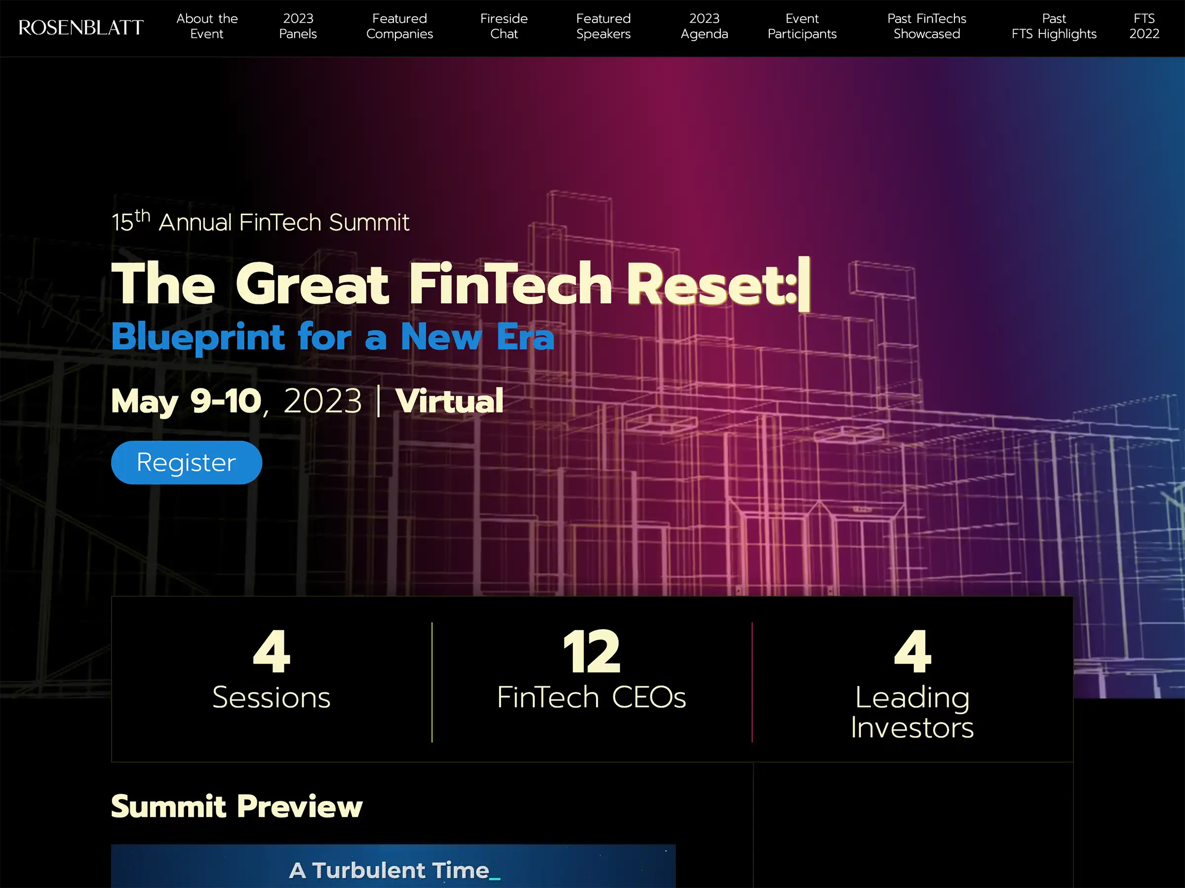 FinTech Summit website