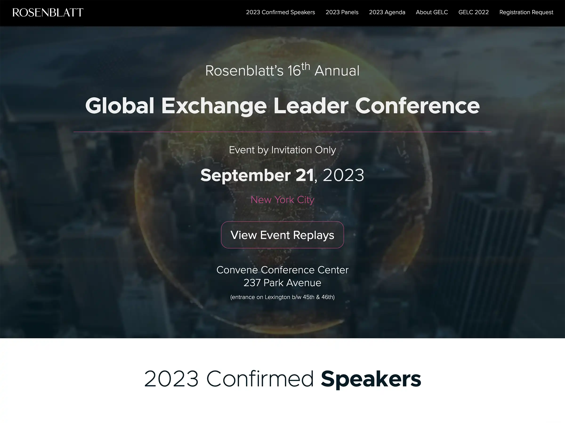 Global Exchange Leader Conference website
