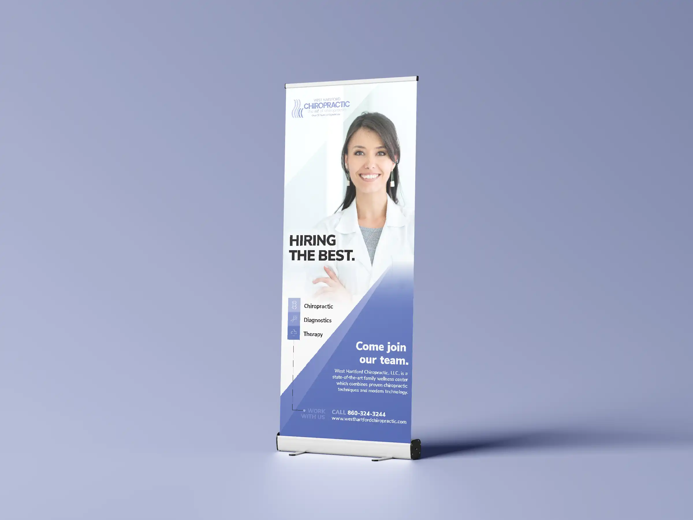 west hartford chiropractic banner stand
